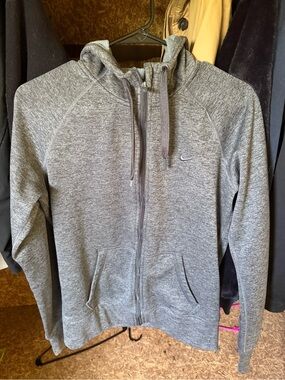 Nike Women’s Heather Gray Full-Zip Hoodie